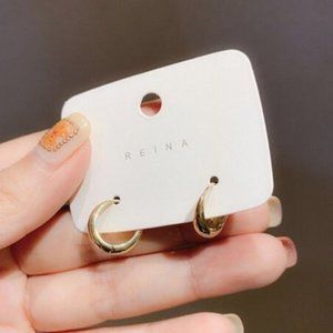 NEW 18K Gold Plated Small Hoop Earrings